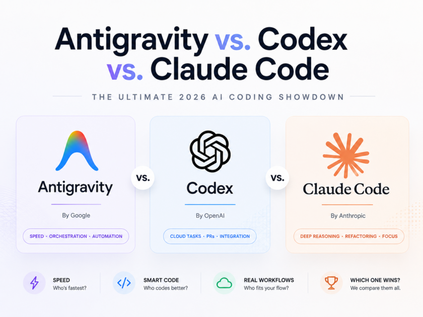 Antigravity vs ChatGPT Codex vs Claude Code